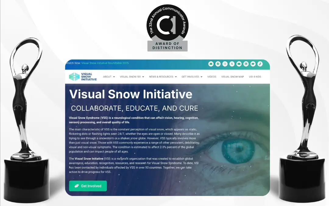 Visual Snow Initiative Receives Three 2026 Communicator Awards of Distinction